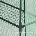 Maison verte de jardin de cadre en acier avec la couverture de maille de PE